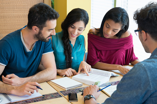 college students studying