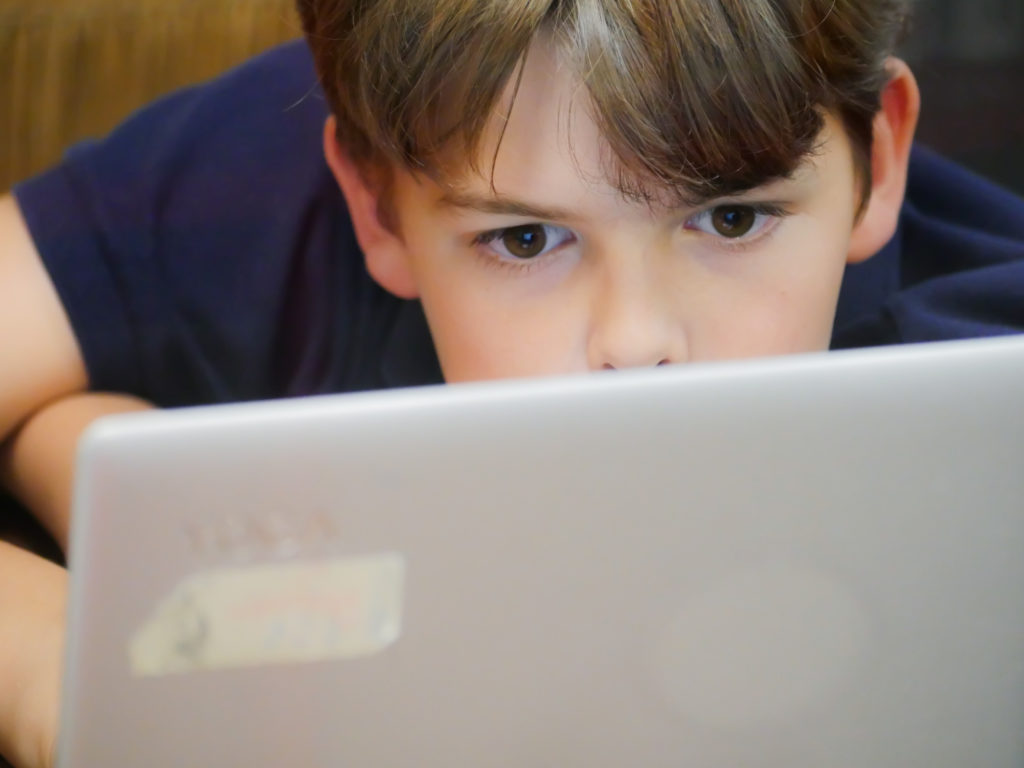 boy on computer